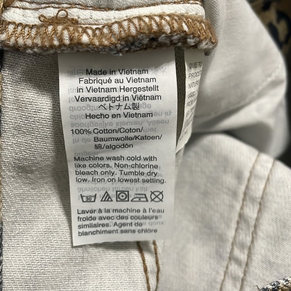 Rigid Denim A-Line Mini Skirt in Animal Print Size 25‎ - Picture 5 of 7